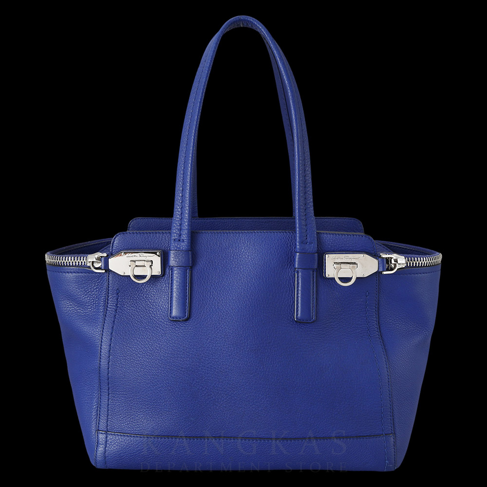 FERRAGAMO(USED)페레가모 간치니 지퍼 토트백